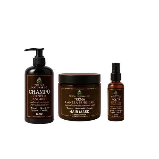 Champú Natural con Romero, Orégano, Clavo de Olor y Clorofila – Estimula el Crecimiento Capilar